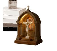 Virgin Mary Lamp Statue, Table Night Light for Bedroom, Dorm, Library, Study, Reading Nook, Coffee Bar, Meditation Space, Christmas, Bookshelf, Workplace, Spiritual Décor, Religious Home Accent