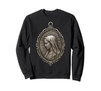 Virgin Mary Medal Catholic Devotional Prayer Icon Sweatshirt