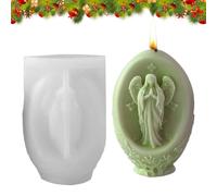 Virgin Mary Mold, Religious Soap Mold, 3.15x2.56in Easter Statue Caster, 3D Plaster Design, Reusable Silicone Material for Fondant Resin Gypsum Sculpture Art Crafting