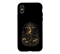 Virgin Mary Nautical Compass Sacred Ocean Devotional Art Case for iPhone X/XS