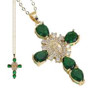 Virgin Mary Necklace Religious Women's Pendant Necklace Chain Jewelry