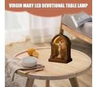 Virgin Mary Night Light | LED Virgin Mary Vintage Lamps | Devotional Night Light for Library Dorm Coffee Bar Bedroom Living Room Reading Nook Christmas Bookshelf Study Halloween