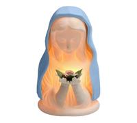 Virgin Mary Night Light, Warm Lighting Figure Craft, Christmas Lamp, for House, Christmas, Birthday, Nursery, College, Room, Decoration
