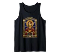 Virgin Mary Orthodox Byzantine Sacred Devotional Icon Art Tank Top