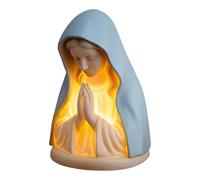 Virgin Mary Prayer Night Light,Elegant Religious Statue Lamp,LED Devotional Table Lamp,Soft Eye Protection Night Lights, Home Decor for Bedroom Living Room (1PC)