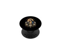 Virgin Mary Praying With Daisies Celestial Sacred Icon Art PopSockets Adhesive PopGrip