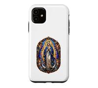 Virgin Mary Queen With Angels Sacred Cathedral Mosaic Icon Case for iPhone 11