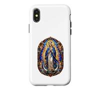 Virgin Mary Queen With Angels Sacred Cathedral Mosaic Icon Case for iPhone X/XS