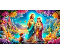 Virgin-Mary Recycled Paper Jigsaw Puzzle 1000 Pieces Great Gift Idea Educational Games for The Whole for Women, Gifts for Men 38x26cm/1000pcs