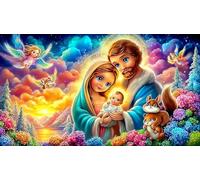 Virgin-Mary Recycled Paper Puzzle 1000 Pieces Fun and Challenging Family Game Puzzle Game for The Whole for Women, Gifts for Men 70x50cm/1000pcs