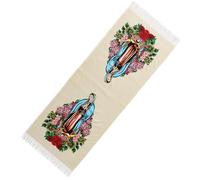 Virgin Mary Scarf - Soft Warm Floral Pattern Catholic Shawl | Cotton Blanket For Women, Shawls For Prayer, Travel, Hotel, Garden, Indoor And Outdoor, Thanksgiving Party, S, b, Se référer au descriptif