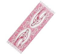 Virgin Mary Scarf - Soft Warm Floral Pattern Catholic Shawl | Cotton Blanket For Women, Shawls For Prayer, Travel, Hotel, Garden, Indoor And Outdoor, Thanksgiving Party, S, C, Se référer au descriptif