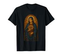 Virgin Mary Stained Glass T-Shirt