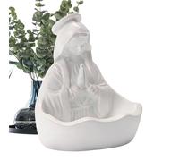 Virgin Mary Statue - 5.5-Inch Religious Resin Figurine, Catholic Blessed Mother Sculpture, Sacred Decorative Miniature, Spiritual Accessory For Church, Mantel & Meditation, Detailed Portable Devotiona