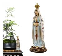 Virgin Mary Statue - Blessed Virgin Mary Mother Resin Figurine, Celestial Praying Figurine | Savior Statue for Patio Lawn & Hallway Decor Religious Faith Inspired Sculpture Accent