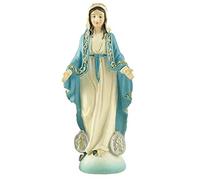 Virgin Mary Statue Catholic, Religious Decor Resin Statue, Our Lady of Grace of Collection and Home Use, 4.72" H.