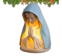 Virgin Mary Statue | Devotional Prayer Figure Lighting,Religious Night Light - for Home House Christmas Birthday Nursery College Room Bedside