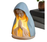 Virgin Mary Statue - Devotional Prayer Figurine Religious Lighting Religious Statue of Mary with Lighting Devotional Prayer Figure | para casa navidad vive