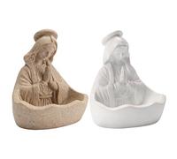 Virgin Mary Statue, Divine Connection Symbol, 5.5-Inch, Virgin Mary Keepsake Rosary Holder, Blessed Mother Statues, Faith Inspired Home Decor, For Homes, Churches, Or Meditation Spaces