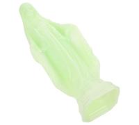 Virgin Mary Statue Glow in The Dark Miniature with Stable Plastic Flat Bottom Design, Creative Religious Holy Mother Ornament for Garden and Living Room Decoration