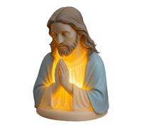 Virgin Mary Statue - Illuminated Resin Figure, Christian Religious Decor, Elegant Night Light Lamp, Soft Glow Table Ornament | for home thanksgiving holiday birthday office desk seniors ro