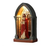 Virgin Mary Statue Lamp for Home Altar - Catholic Religious Night Light for Prayer Corner, Spiritual Gifts for Christian Women, Blessed Mother Devotional Light for Bedroom and Bible Study (D) (D)