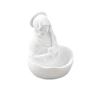 Virgin Mary Statue - Our Lady of Grace Statue Virgin Mary Keepsake Rosary Holder,Holy Religious Figure for Mantel Home Communion Christmas Baptism Entrance Dining Table Shelf Decor