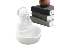 Virgin Mary Statue - Rosary Holder, Religious Ornament | Elegant Resin Virgin Mary Figurine For Home Decor, Catholic Women Gift, Spiritual Prayer Desktop Mantel, Christmas Baptism Communion Shelf
