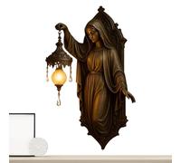 Virgin Mary Wall Sconce - Resin Figurine Mounted Lamp, Vintage Indoor Decor | Bedroom, Bathroom, Hallway, Entryway Lighting | Decorative Wall Light for Dorm, Nursery, Holiday Christmas and Special