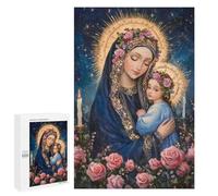 Virgin Mary with Child Painting Puzzle 1000 Teile Schwer Puzzle Spielzeug Lernspiel Impossible Herausforderungsspielzeug Für Erwachsene Kinder 1000 PCS