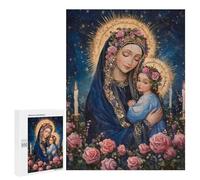 Virgin Mary with Child Painting Puzzle 1000 Teile Schwer Puzzle Spielzeug Lernspiel Impossible Herausforderungsspielzeug Für Erwachsene Kinder 500 PCS