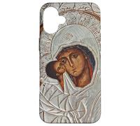 Virgin Mary with Jesus Eastern Orthodox Icon Case for iPhone 16 Plus