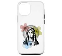 Virgin Mary with Vintage Flowers graphic Case for iPhone 12/12 Pro