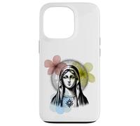Virgin Mary with Vintage Flowers graphic Case for iPhone 13 Pro