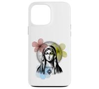 Virgin Mary with Vintage Flowers graphic Case for iPhone 13 Pro Max