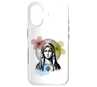 Virgin Mary with Vintage Flowers graphic Case for iPhone 17