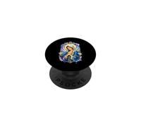 Virgin Mary With White Lilies Sacred Cathedral Icon Art PopSockets Adhesive PopGrip