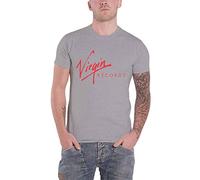 Virgin Records T Shirt Classic Logo Official Mens Grey XXL