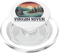 Virgin River T-Shirt Retro Minimalist River Virgin PopSockets PopGrip for MagSafe