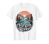 Virgin River T-Shirt Retro Minimalist River Virgin T-Shirt