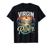 Virgin River T-Shirt Retro Minimalist River Virgin T-Shirt