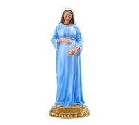 Virgin the Blessed Mother Virgin Statue Mother of God Pregnant of Baby Jesus Tabletop Resin Statue