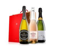 Virgin Wines - Cava, Prosecco, Pink Fizz Wine Gift - 3 bottles (75cl) - premium sparkling wines from Italy and Spain