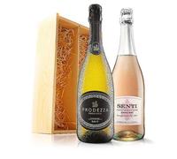 Virgin Wines Premium Prosecco Duo in Red Gift Box Pink