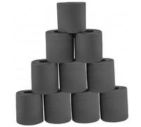 Virgin Wood Pulp Colored 4 Ply Toilet Roll 10pcs Black Toilet Paper - 4ply Roll Paper for Home & Commercial Use