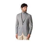 Virgin Wool Blend Blazer - male - Brooks Brothers - Blazers - Gray - L - Jackets L