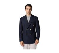 Virgin Wool Hopsack Double-Breasted Jacket, male, Brooks Brothers, Blazers, Blue, 5XL, Jackets 5XL