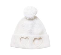 Virgin Wool With Embroidered Hearts - female - VIVETTA - Accessories - White - ONE SIZE - Accessories ONE SIZE