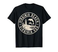 Virginia Beach Virginia Travel Souvenir Emblem T-Shirt