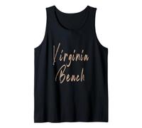Virginia Beach Virginia Vintage Elegant Design Tank Top